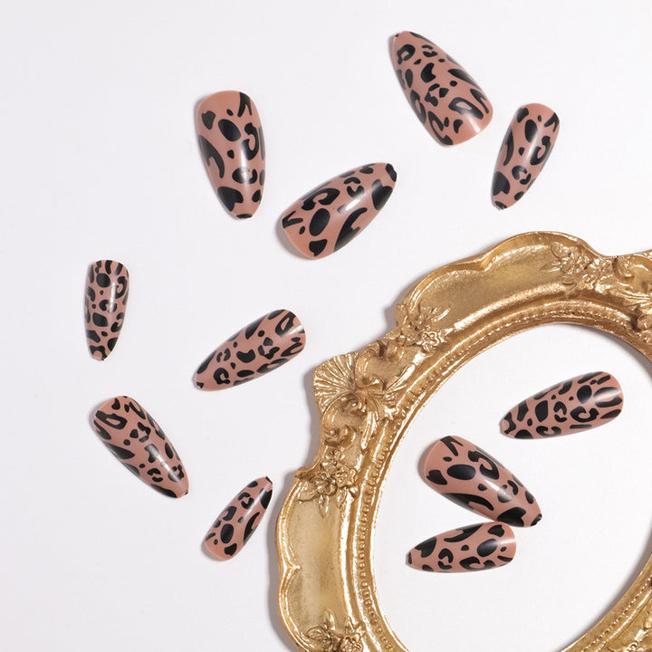 Stylish Leopard Print Press-On Nails Stornfield