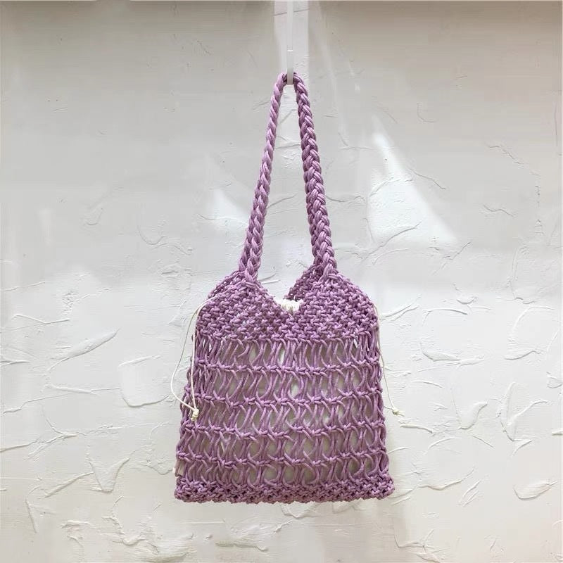Hand-knotted shopping and beach bag Stornfield
