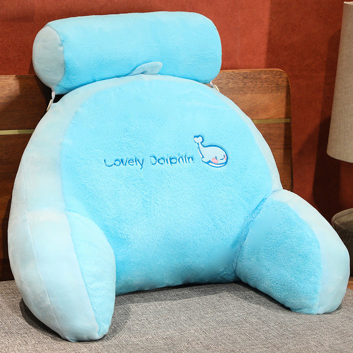 Plush back support cushion with cute rabbit motif Stornfield