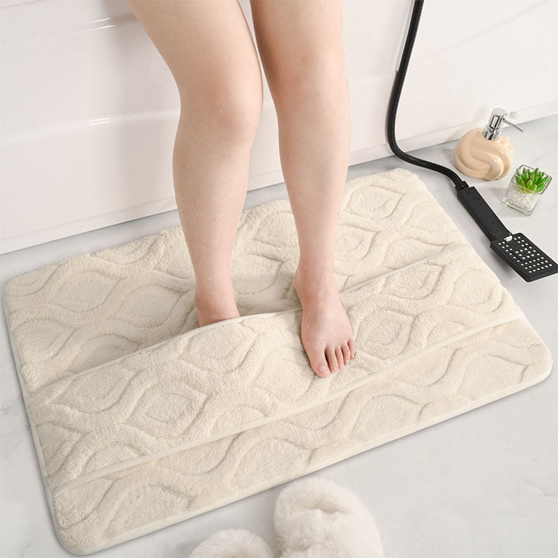 Plush Textured Bathroom Comfort Mat Stornfield