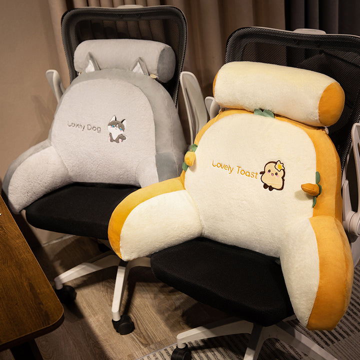 Plush back support cushion in dolphin design Stornfield