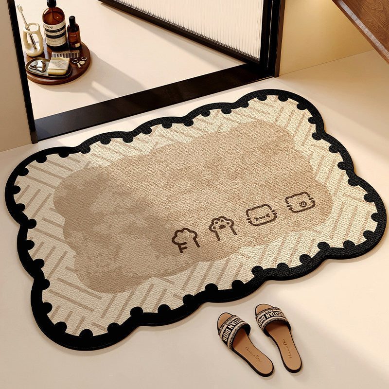 Decorative Cat-Shaped Bath Mat