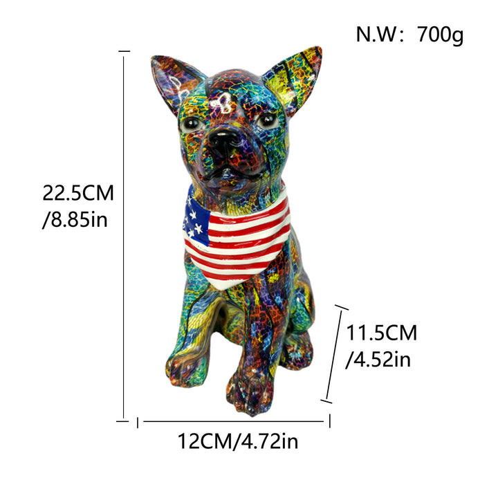 Colorful decorative figure of a dog in modern design Stornfield