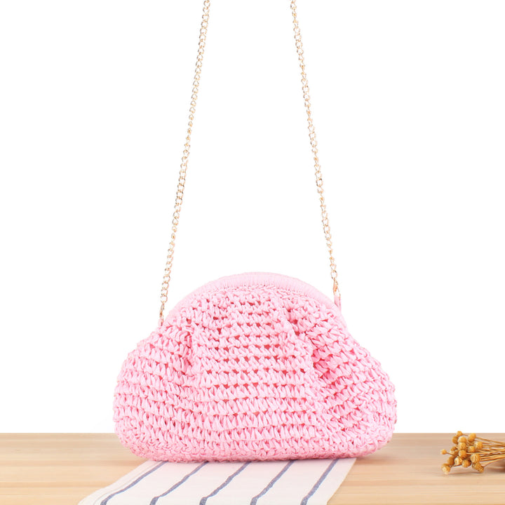 Handbag Made of High-Quality Natural Material with Silver Chain Strap Stornfield