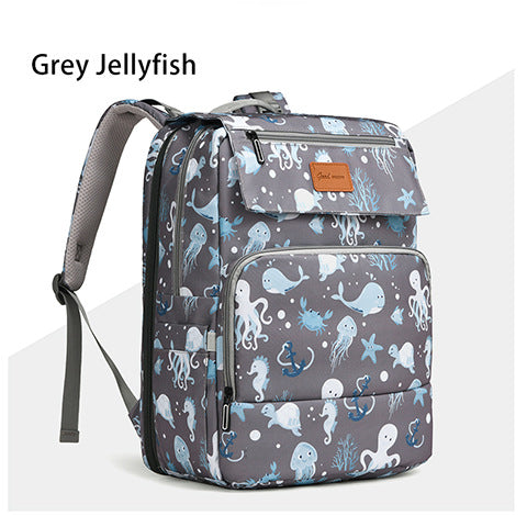 Adventure-Ready Ocean-Themed Backpack Stornfield
