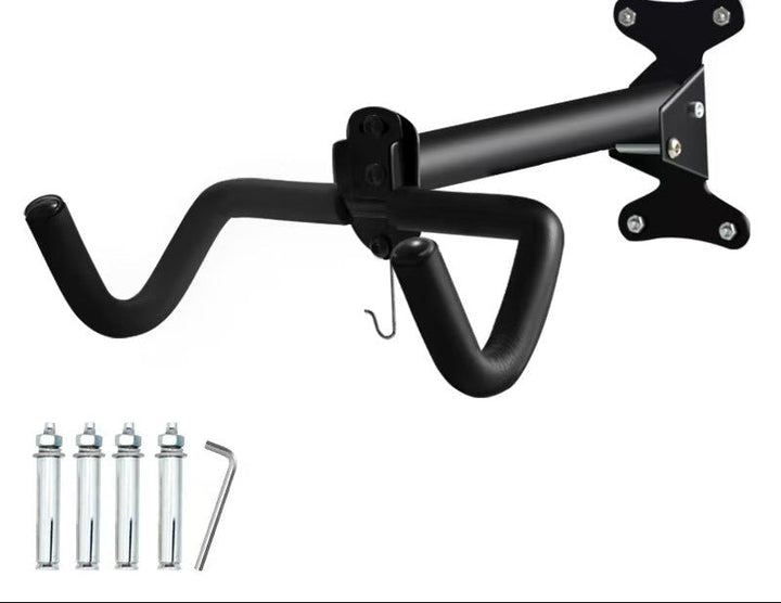Heavy-Duty Wall-Mounted Bicycle Storage Hook with Padded Dual Arms and Fixed Foldable Mount Stornfield