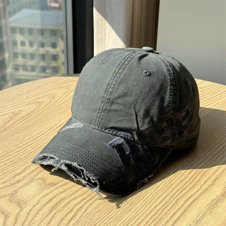 Men's Distressed Cotton Baseball Cap Stornfield 1784270811