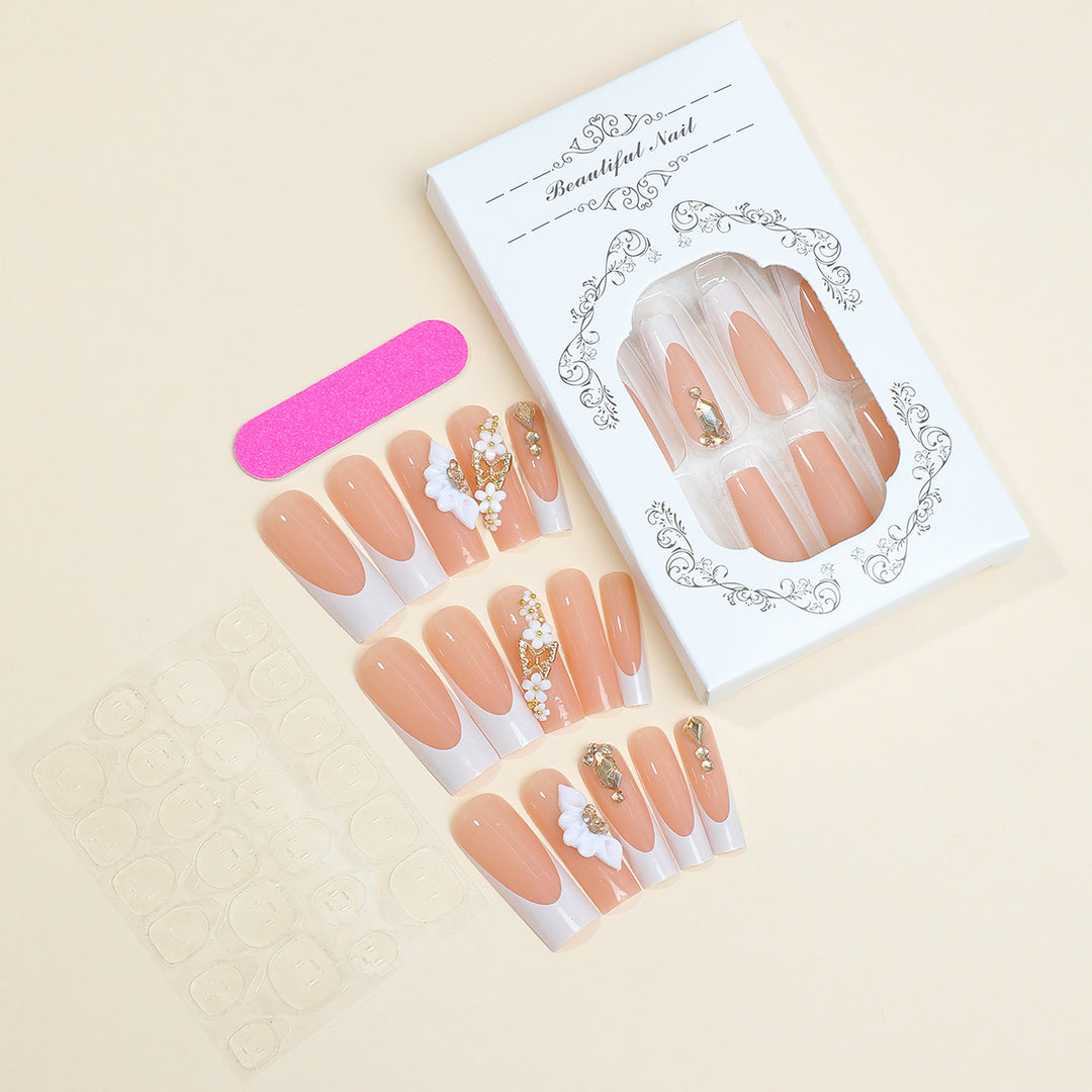Elegant Decorative Press-On Nail Art Kit Stornfield