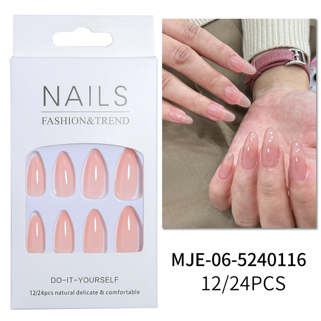 Natural Finish Press-On Nail Set Stornfield