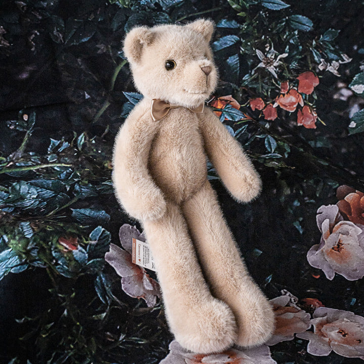 Heirloom Plush Teddy Bear with Satin Bow Tie