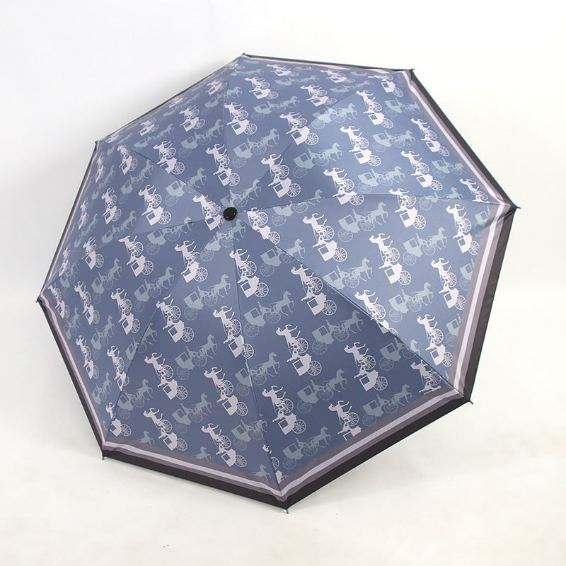 Women's Folding Umbrella with Unique Animal Design Stornfield