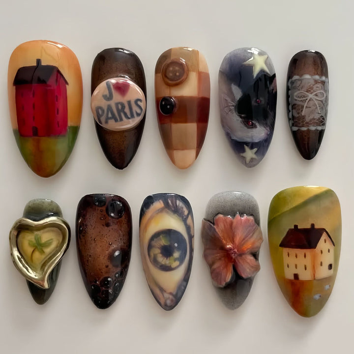 Thematic Artisan Press-On Nail Set Stornfield