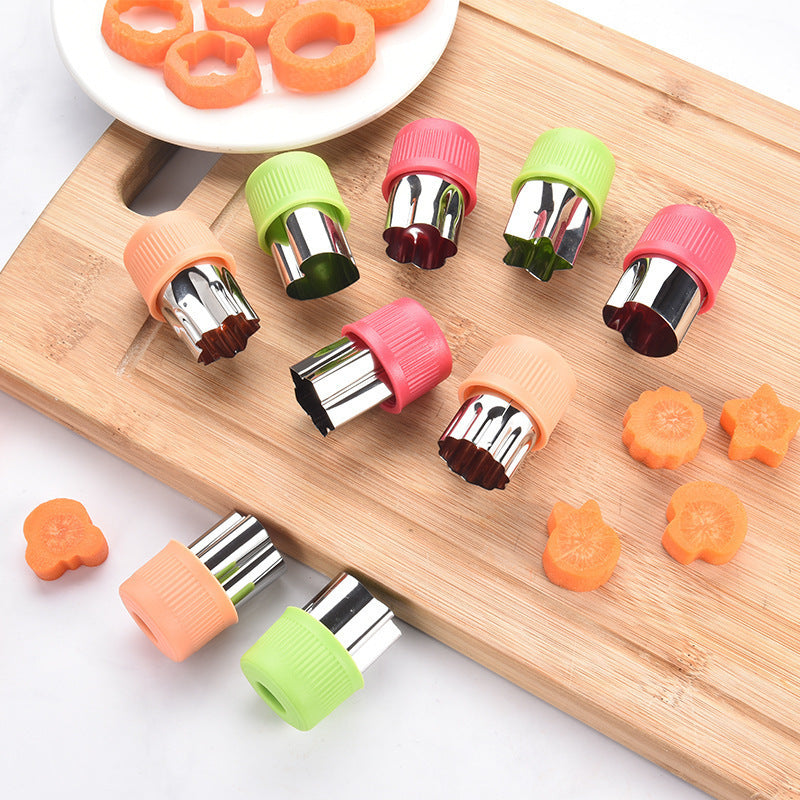 Cookie cutter set with antibacterial silicone and stainless steel molds Stornfield