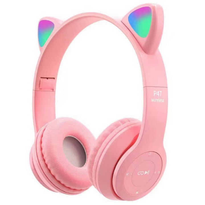 Wireless Cat Ear Headphones with Colorful LED Light Stornfield