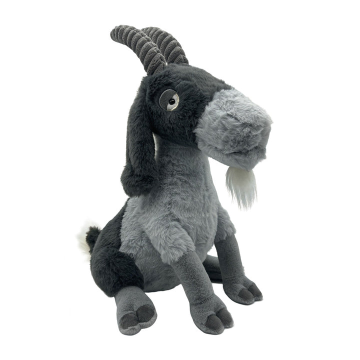 Plush Realistic Horned Mountain Goat Stuffed Animal with Soft Fur Stornfield