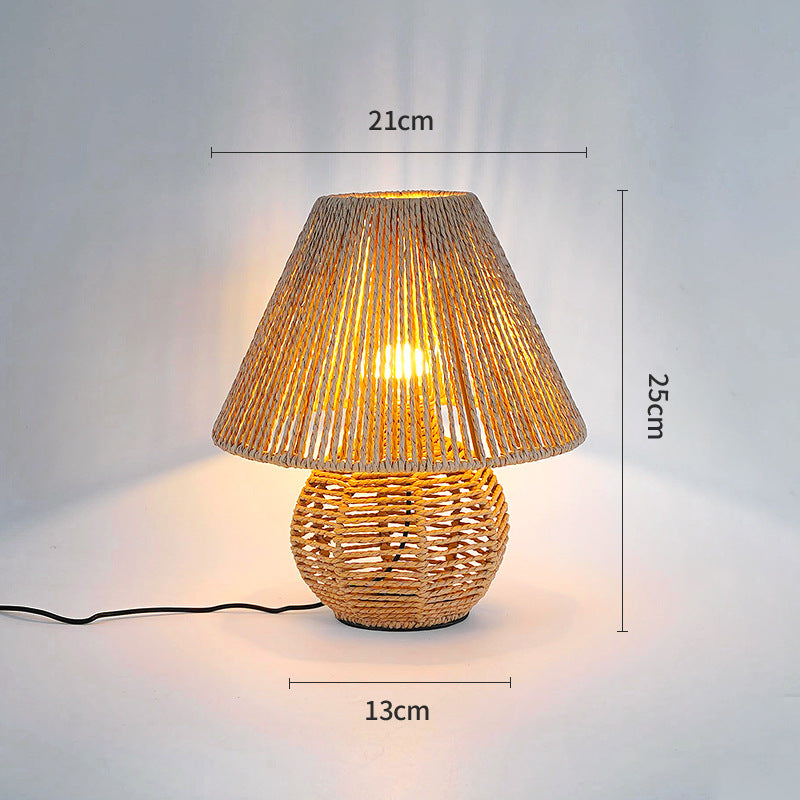 Bohemian Woven Table Lamp