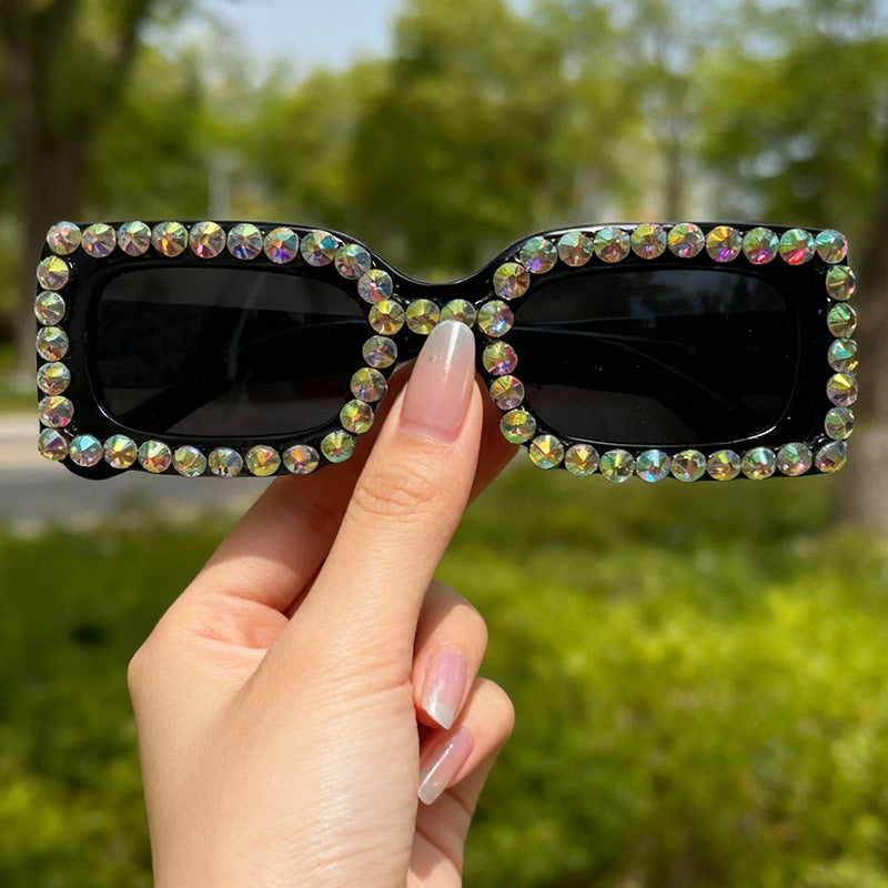 Decorative Rhinestone-Embellished Sunglasses Stornfield