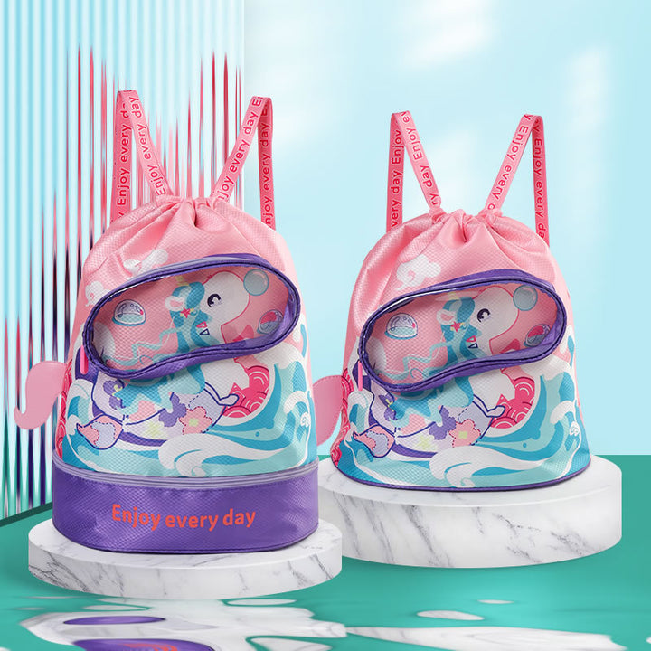 Cartoon-Themed Drawstring Backpack Stornfield