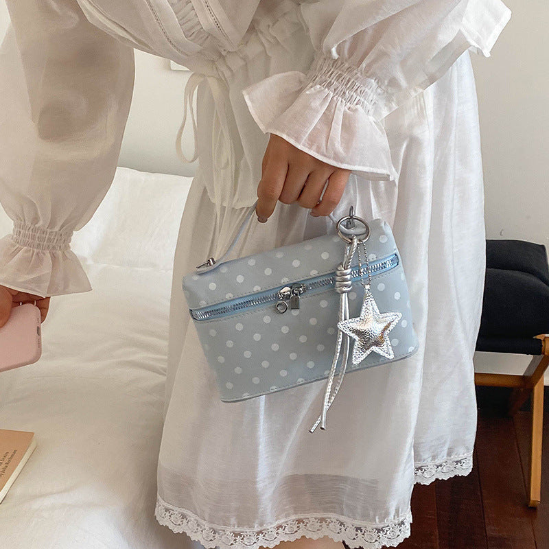 Structured Polka Dot Handbag