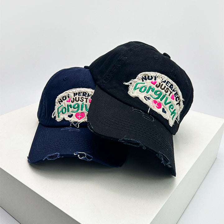 Women's Distressed Cotton Inspirational Baseball Cap Stornfield