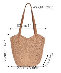 Hand-crocheted shoulder bag with reinforced straps Stornfield