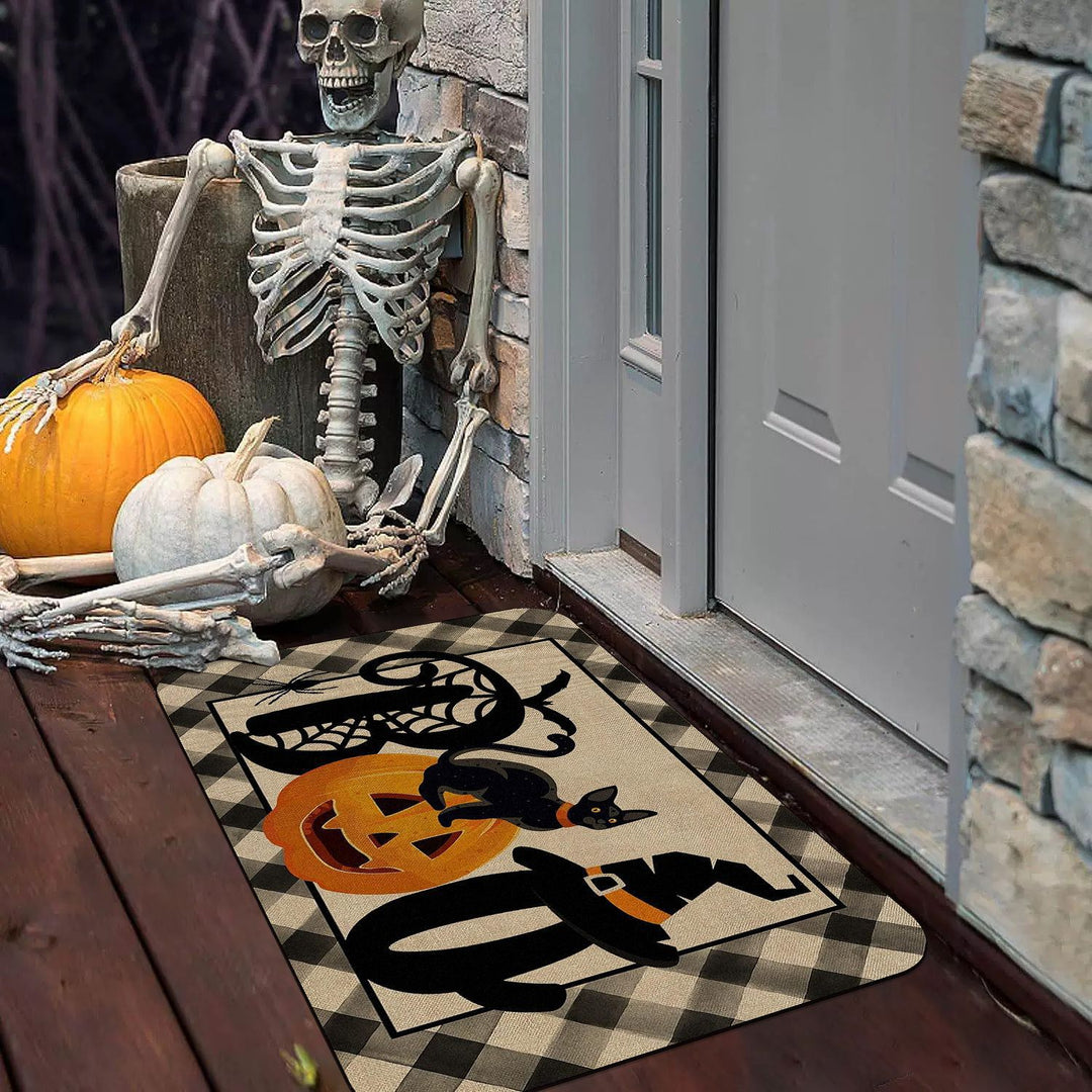 Halloween-Themed Decorative Welcome Mat for Home