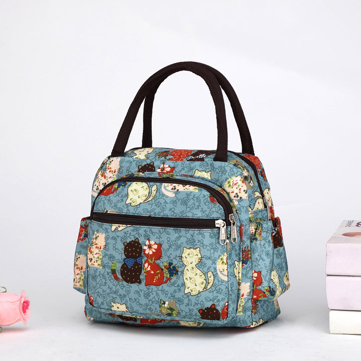 Cat Pattern Insulated Lunch Tote Stornfield
