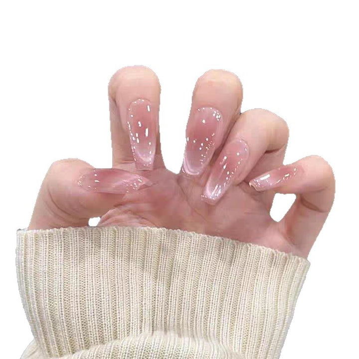 Glossy Ombre Square Press-On Nails Stornfield