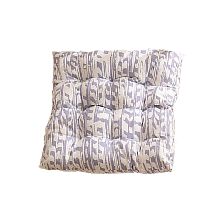 Padded quilted seat cushion with colorful button applications and non-slip underside Stornfield