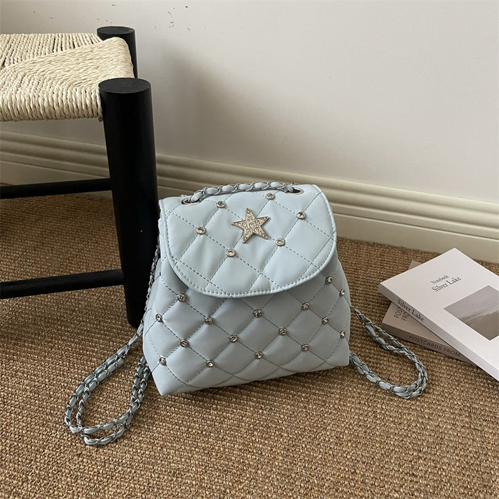 Quilted Star Detail Mini Backpack