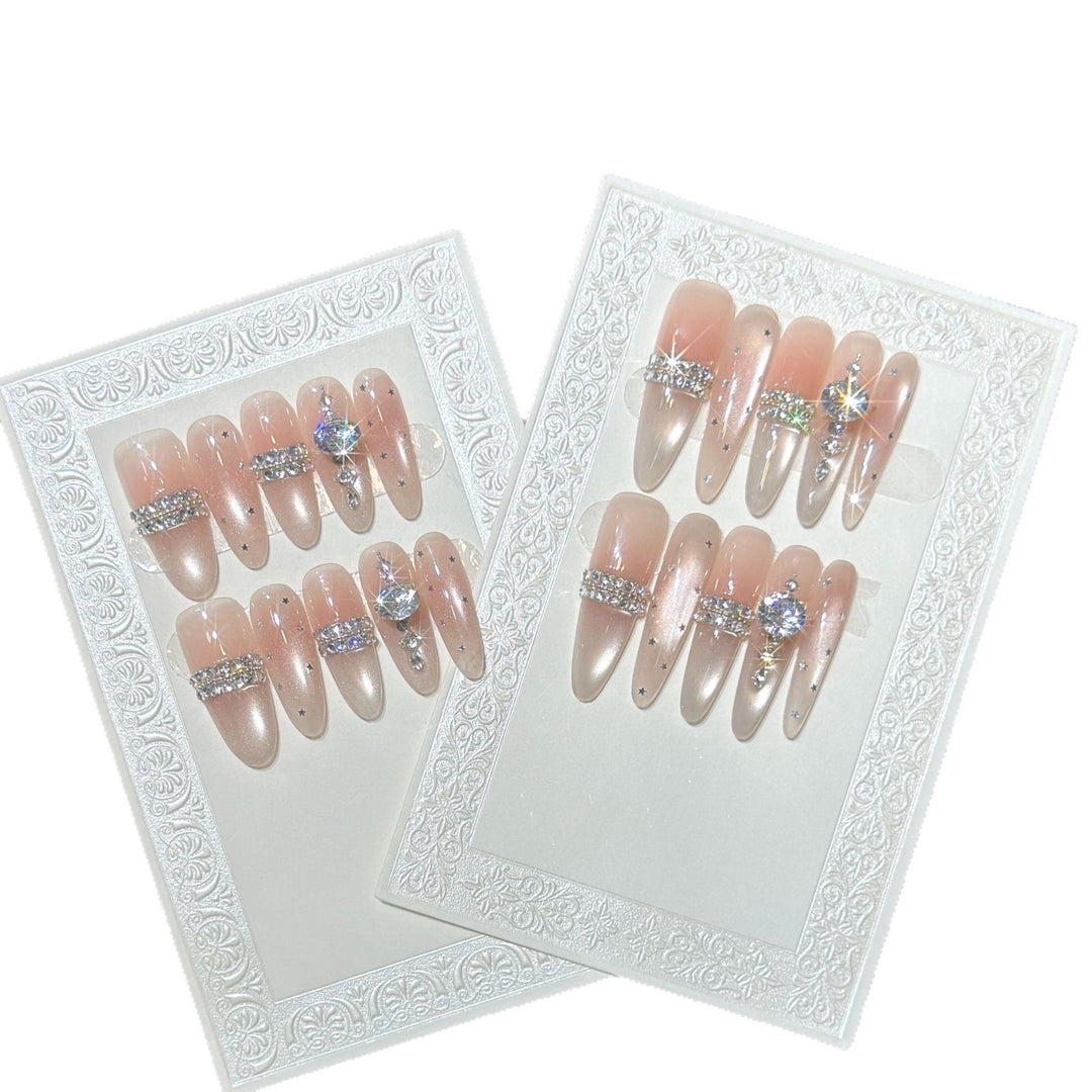 Decorative Rhinestone Press-On Nails