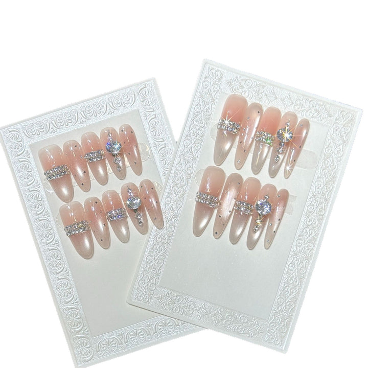 Decorative Rhinestone Press-On Nails