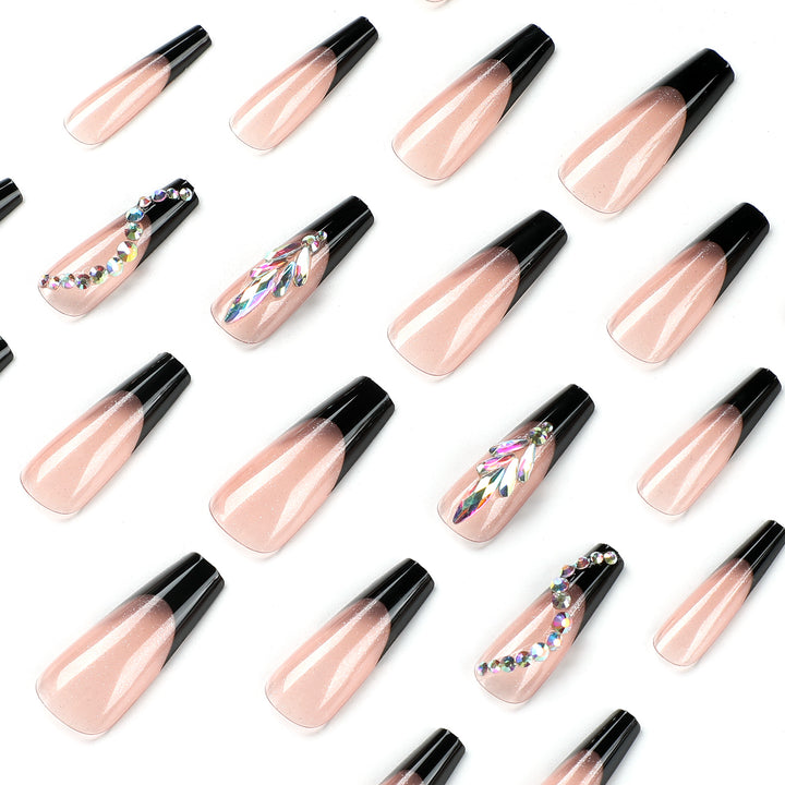 Artistic stiletto nails with glitter embellishments Stornfield