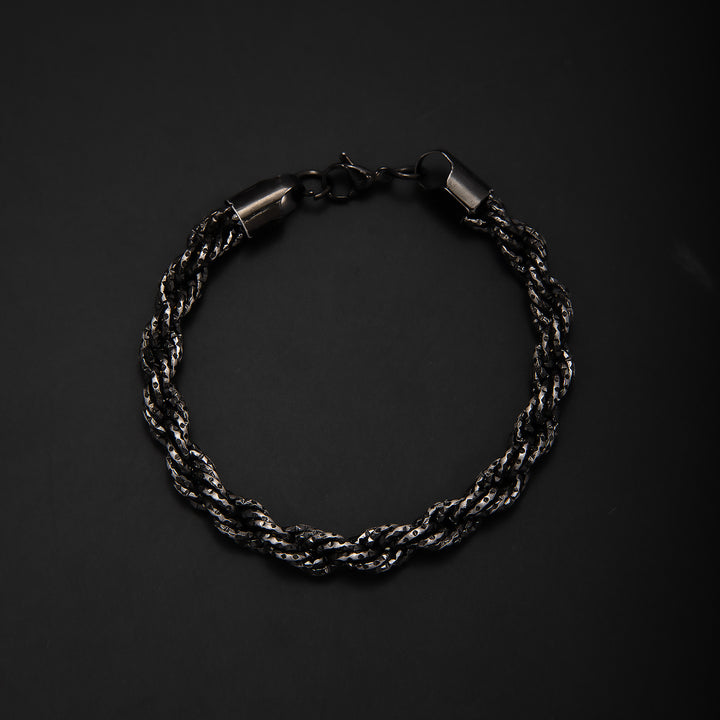 Braided Gold Statement Bracelet Stornfield