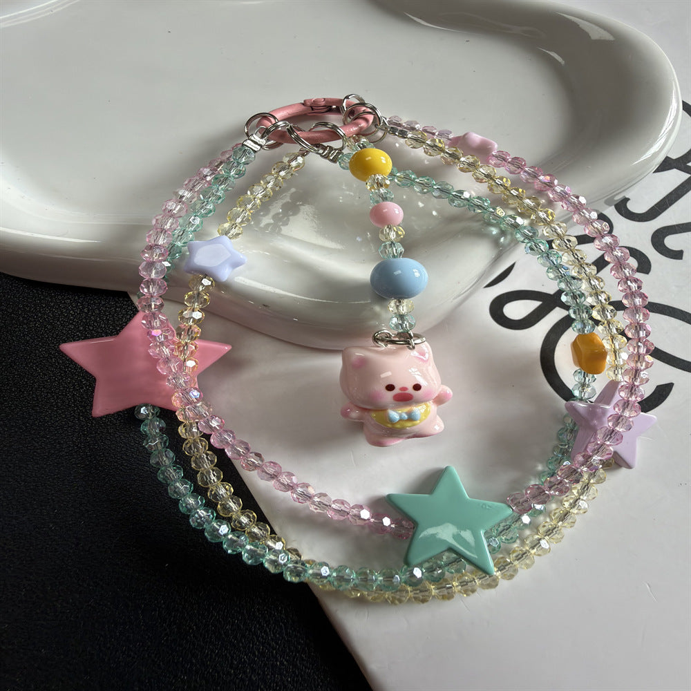 Whimsical Star and Animal Charm Lanyard Stornfield