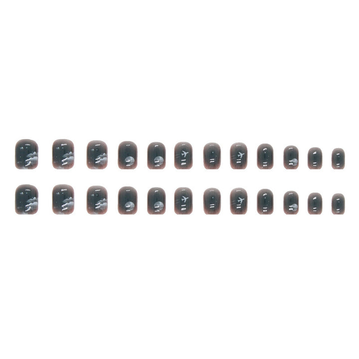 Artistic Travel-Themed Nail Extensions Stornfield