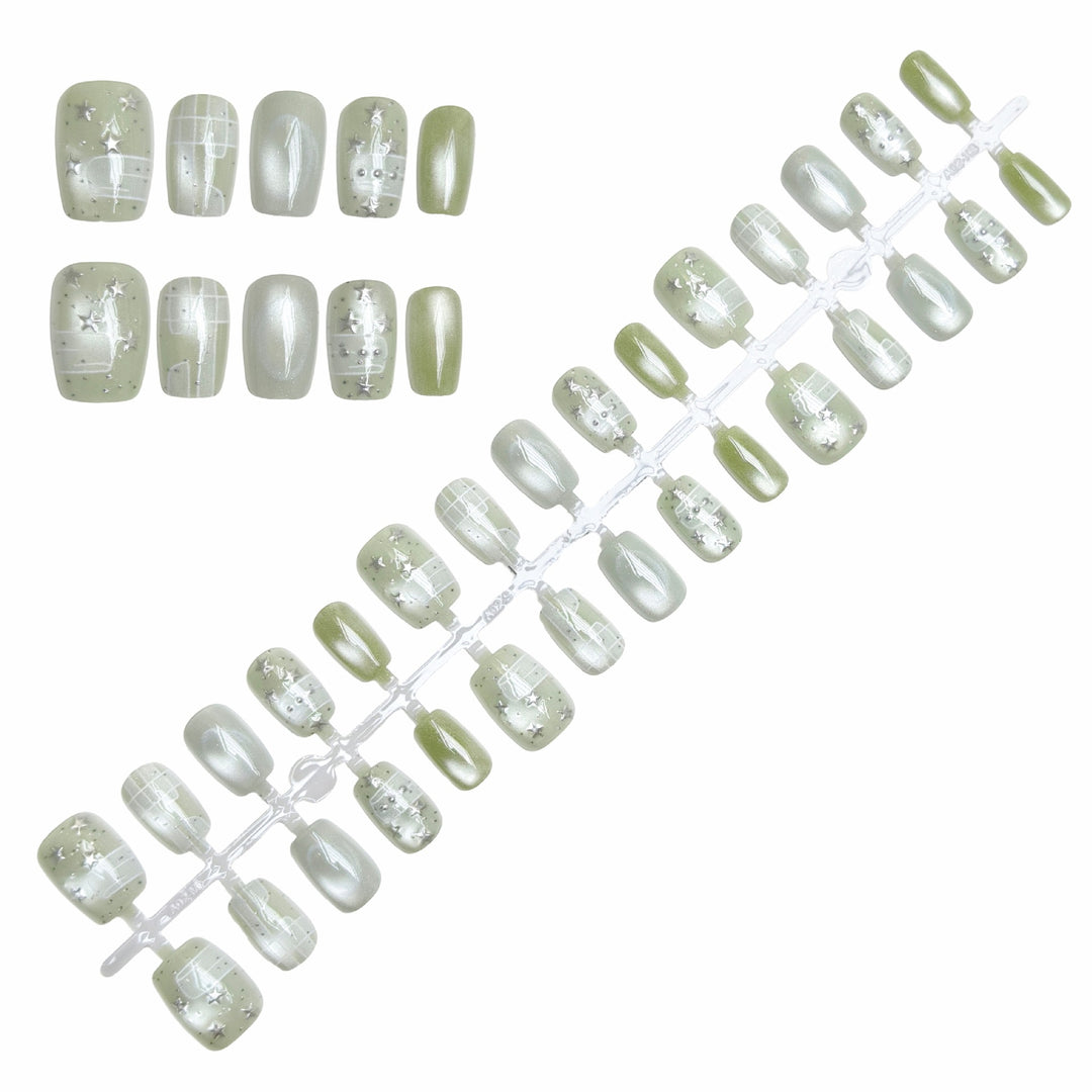 Artistic Press-On Nail Set  1791645965