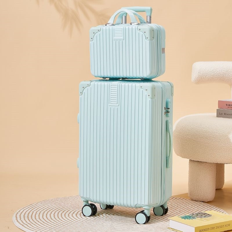 Hard-shell suitcase with double safety lock and flexible interior Stornfield