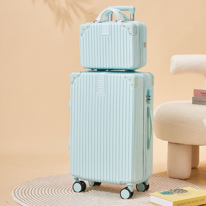 Hard-shell suitcase with double safety lock and flexible interior Stornfield