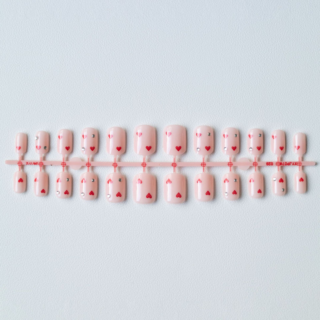 Heart Patterned Nail Art Kit