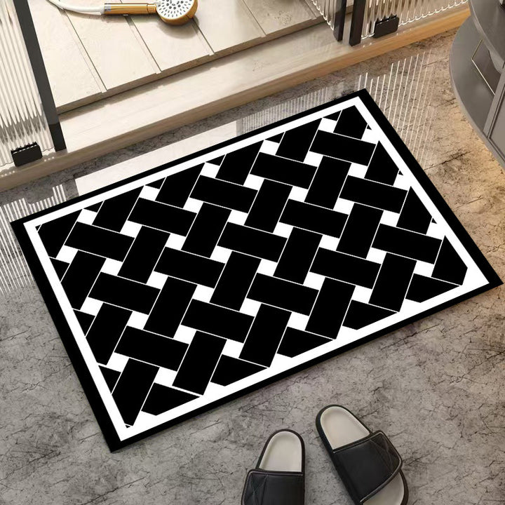 Stylish Star-Patterned Indoor Mat