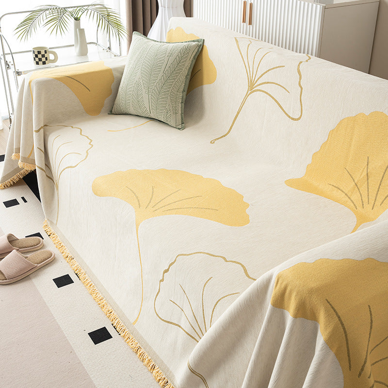 Elegant Flower Pattern Throw Blanket