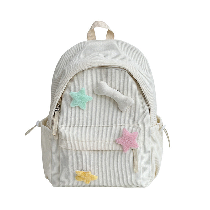 Cute Corduroy School Backpack Stornfield