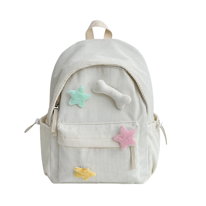 Cute Corduroy School Backpack Stornfield