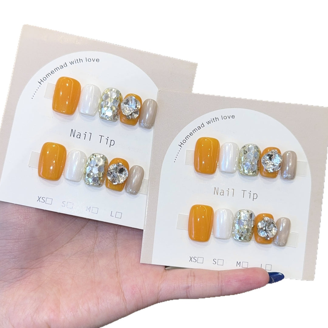 Nail Art Set with Sparkling Accents and Creative Designs Stornfield