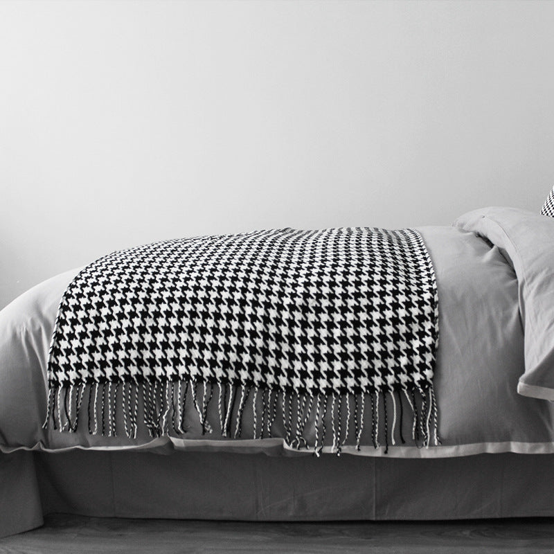 Cozy Knitted Throw Blanket