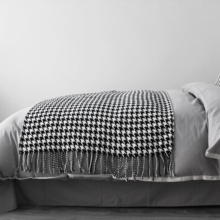 Cozy Knitted Throw Blanket