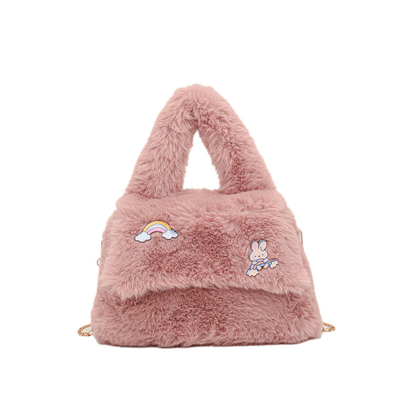 Playful Plush Handbag