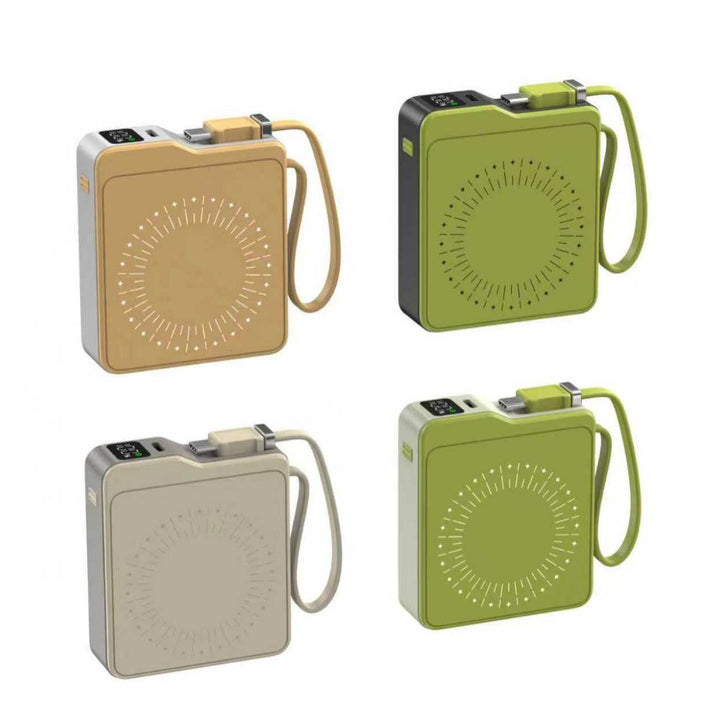 Compact fast charging power bank with digital charge level display Stornfield