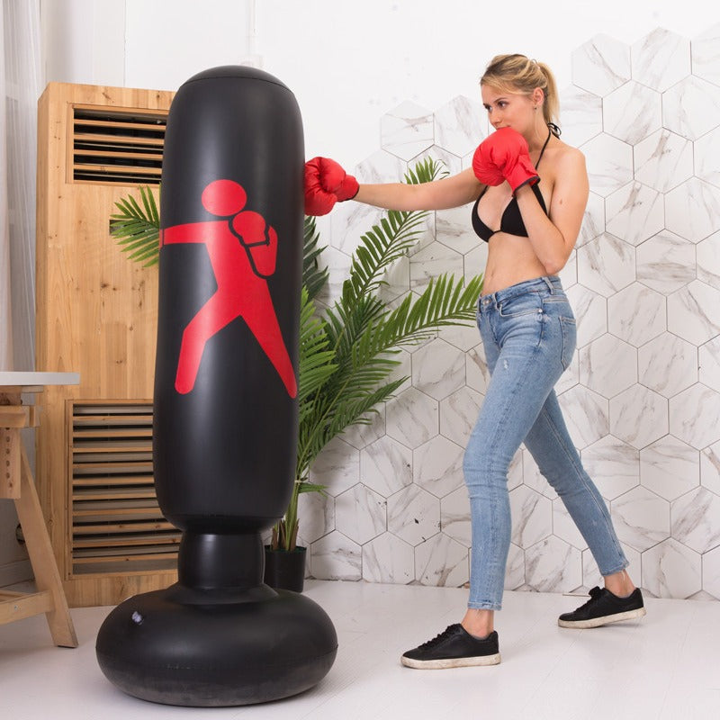 Unisex Inflatable Punching Bag with Stable Stand Base Stornfield